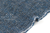 DEADSTOCK Japanese Fabric Shokunin Collection Shinchi Orimono - blue, black - 50cm